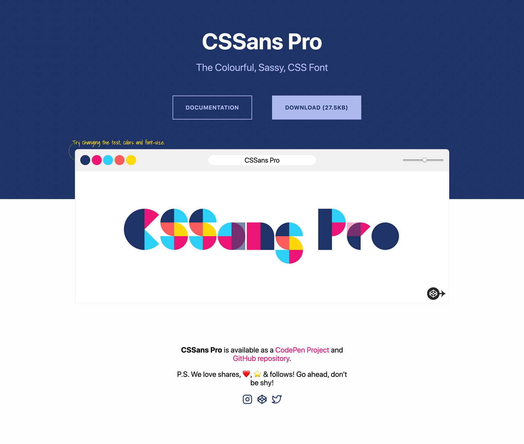 CSSans Pro Screenshot