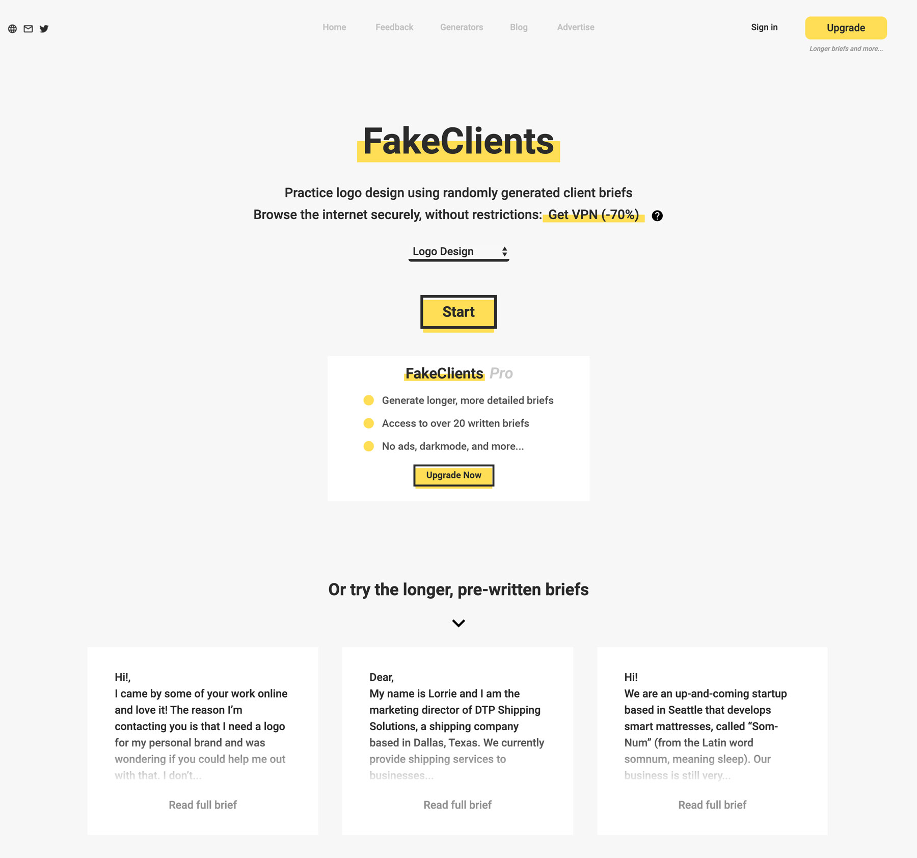 FakeClients Screenshot