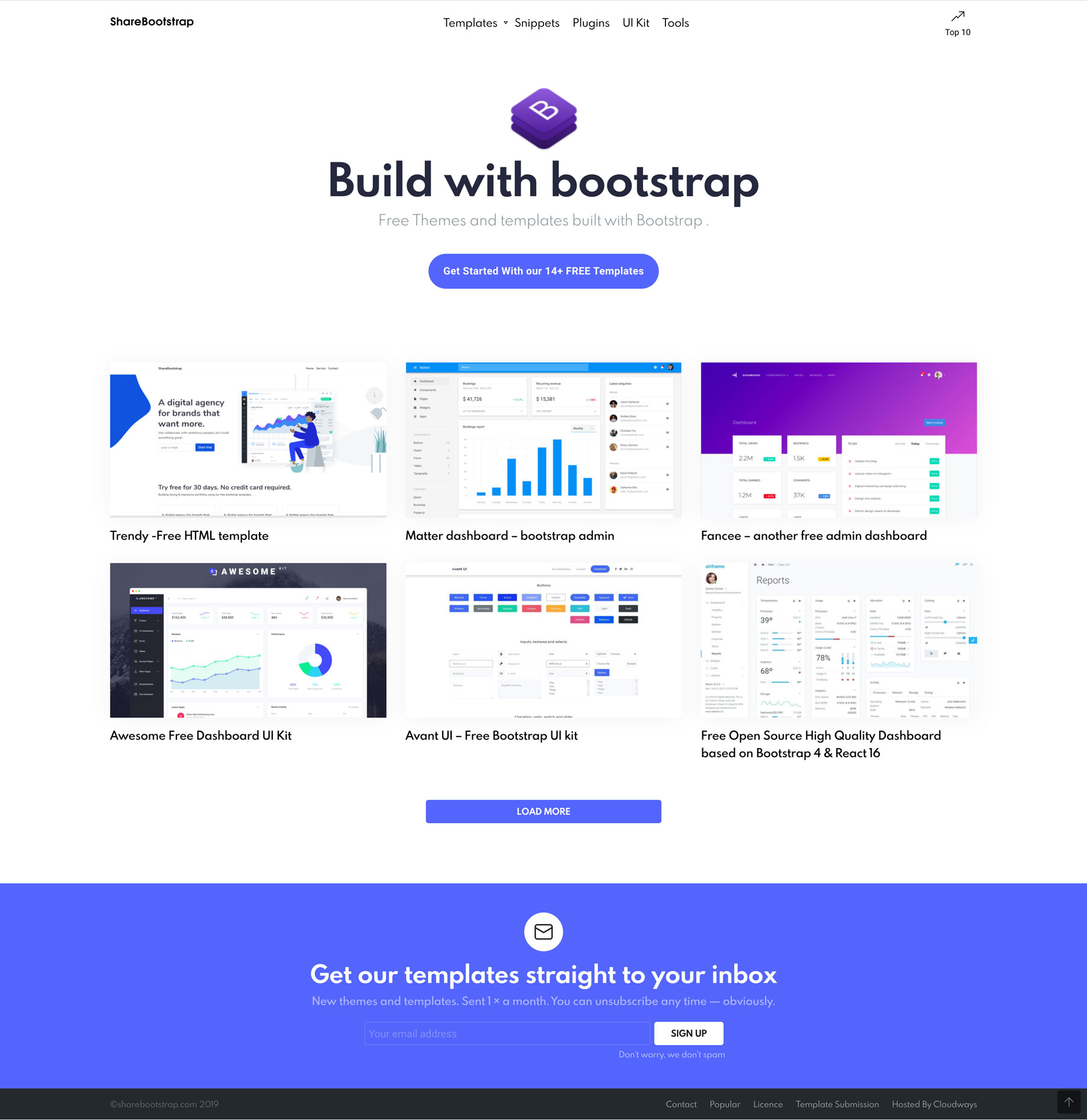 Share Bootstrap Screenshot